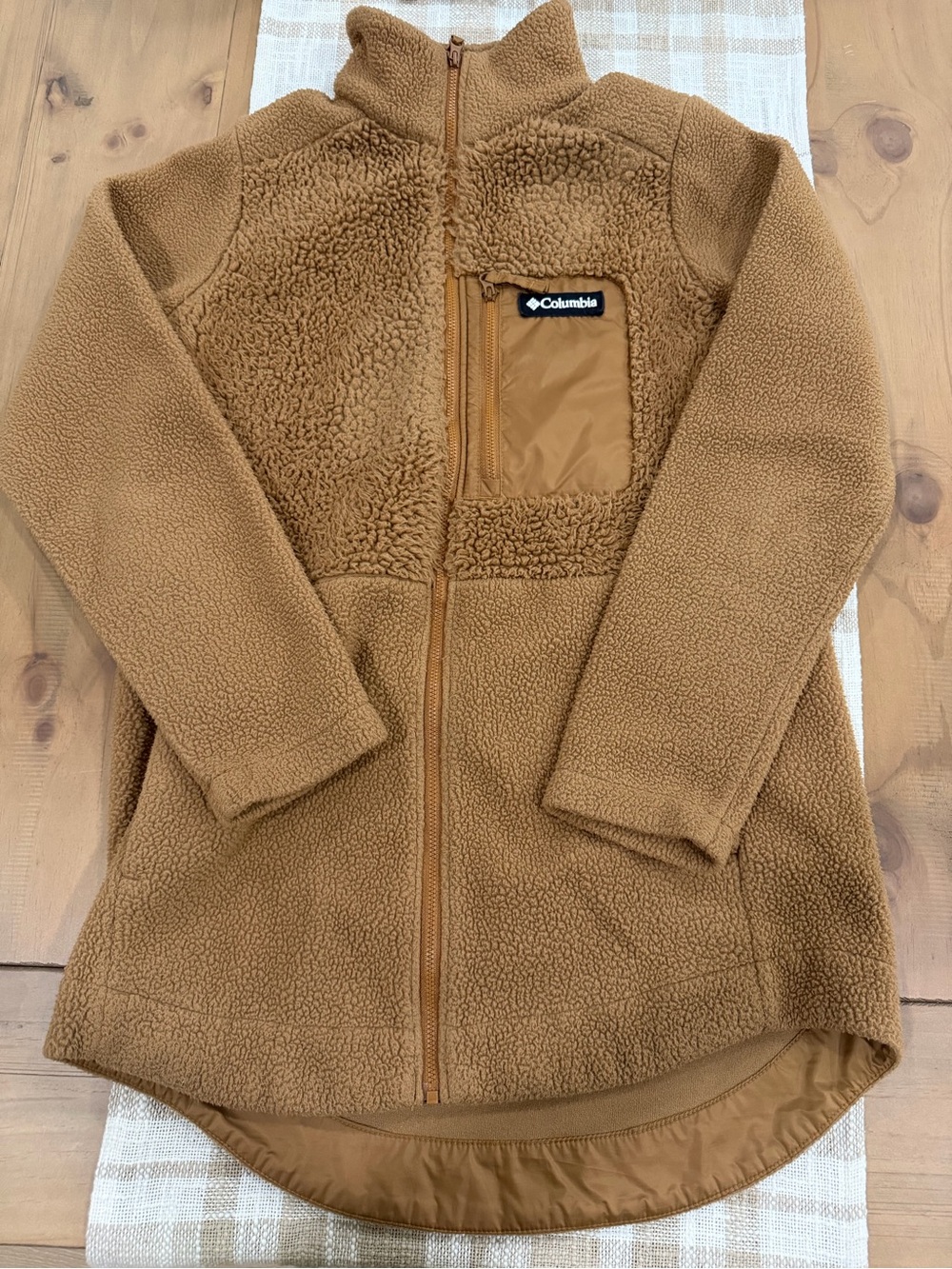 Columbia women’s long zip up jacket